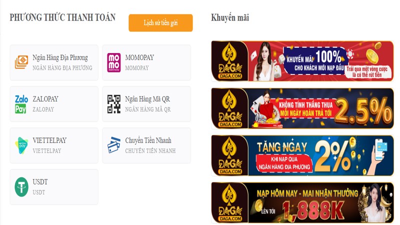 Phương thức thanh đoán daga