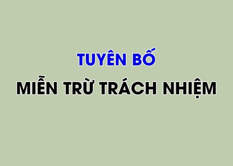 Miễn trừ trách nhiệm tại nhà cái Daga