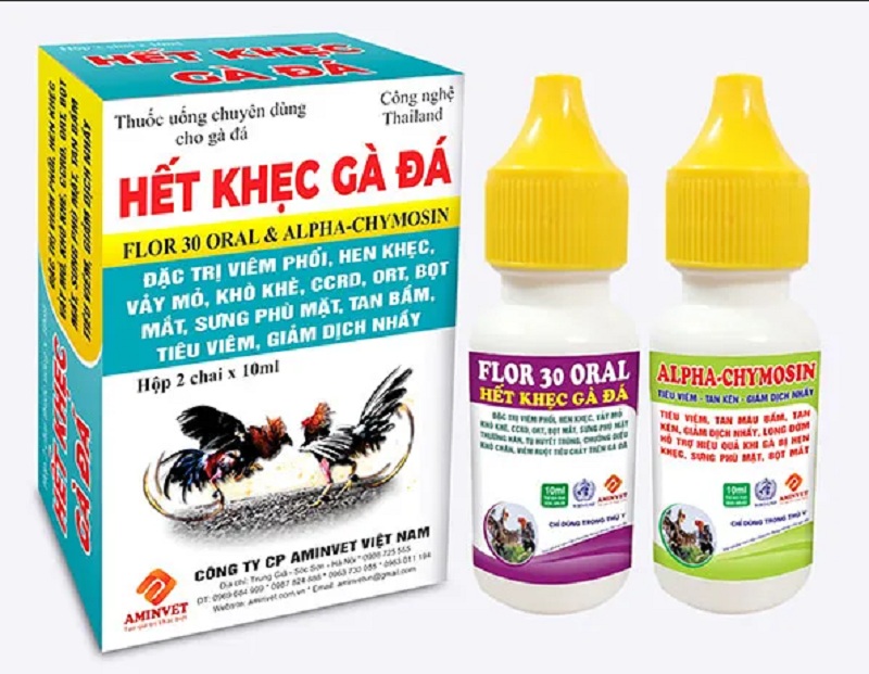 Cặp thuốc đặc trị khò khè cho gà