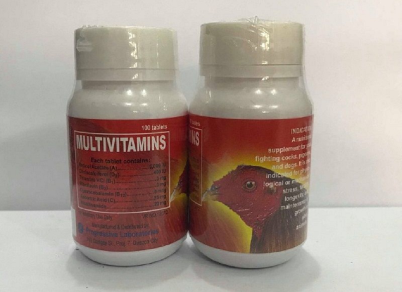 Multivitamins: Bổ sung nhiều loại vitamin cho gà đá